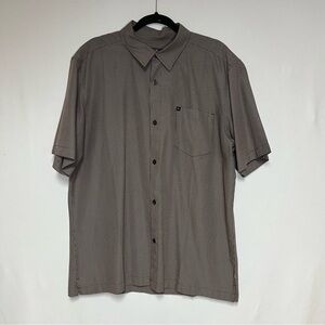 Quiksilver Waterman Collection Brown Checkered Men's Shirt